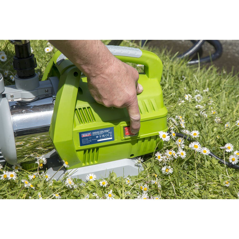 Sealey Surface Mounting Water Pump Stainless Steel 55ltr/min 230V WPS062S Sealey  - Dynamic Drive