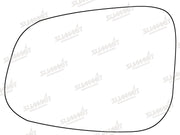 Summit Stick-On Standard Mirror Glass fits Jaguar XF 08to 18 LHS Summit - Bars 4 Cars