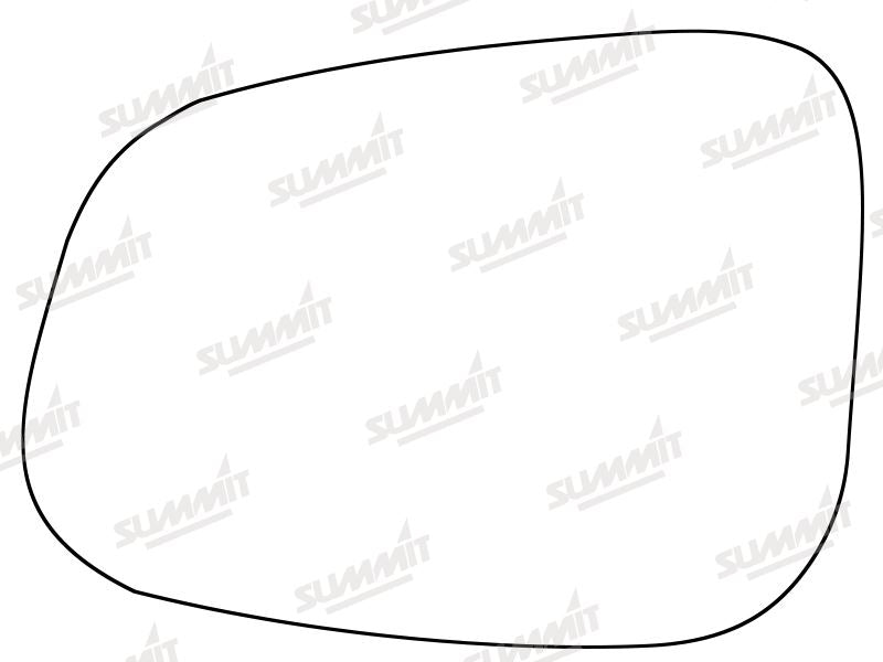 Summit Stick-On Standard Mirror Glass fits Jaguar XF 08to 18 LHS Summit - Bars 4 Cars