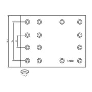 DON Don Cv Brake Lining Set fits Volvo FL6 1985-2000