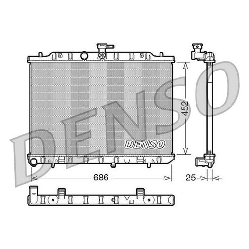 Denso Engine Radiator DRM46007