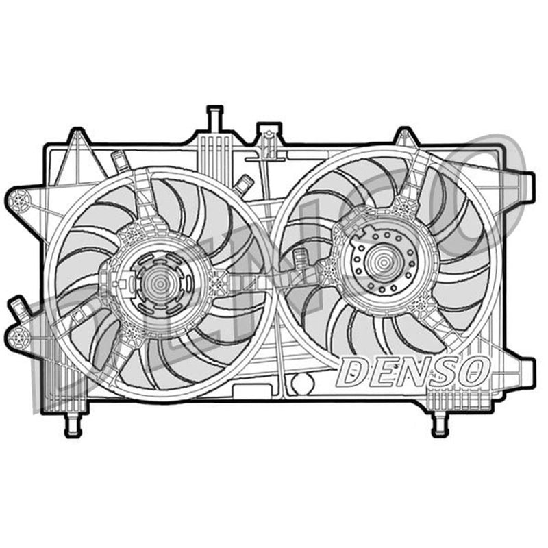 Denso Engine Cooling Fan fits Fiat Idea 2004 on 1.9