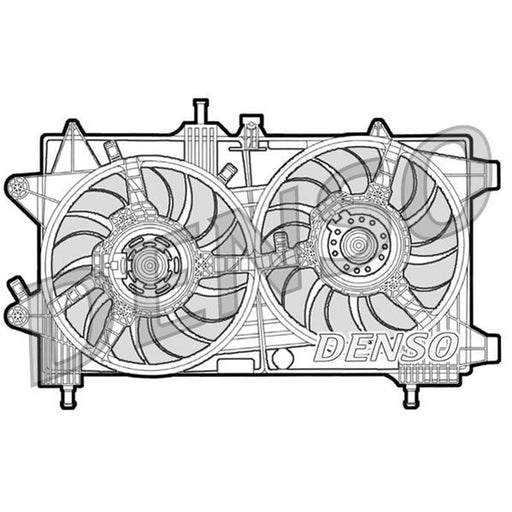 Denso Engine Cooling Fan fits Fiat Idea 2004 on 1.9