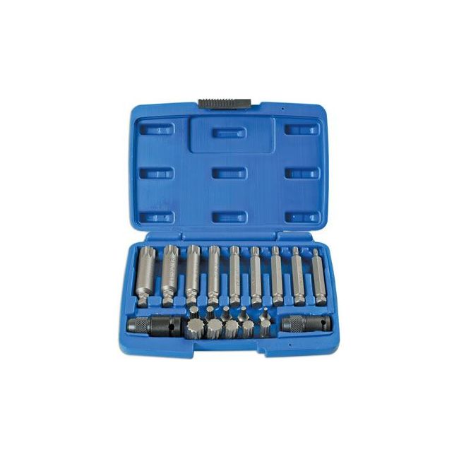 Laser Spline Impact Bit Set 21pc 7684 Laser - Dynamic Drive