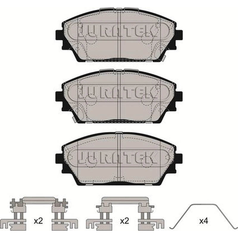 Juratek Front Brake Pad Set fits Mazda 3 2018-2021 1.5 1.8 2.0