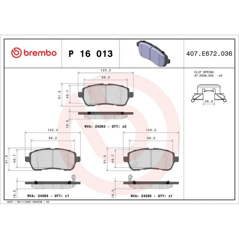 Brembo Front & Rear Brake Discs & Pads fits Ford Focus III 2010-2020 1.6 2.0