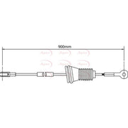 Apec Handbrake Cable Right Rear fits Volvo 940 1990-1998 2.0 2.3 2.4