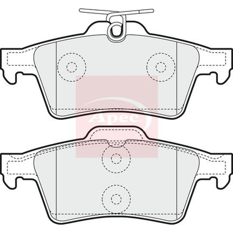 Apec Rear Brake Discs & Pads fits Renault Espace 2002-2015 1.9 2.0 2.2 3.0 3.5