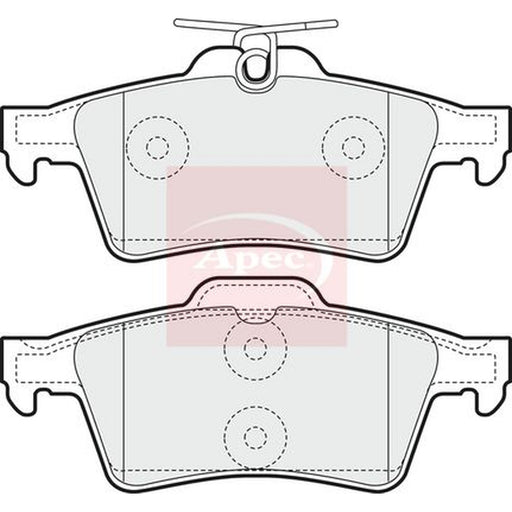 Apec Rear Brake Solid Discs & Pads fits Mazda 3 2008-2014 1.6