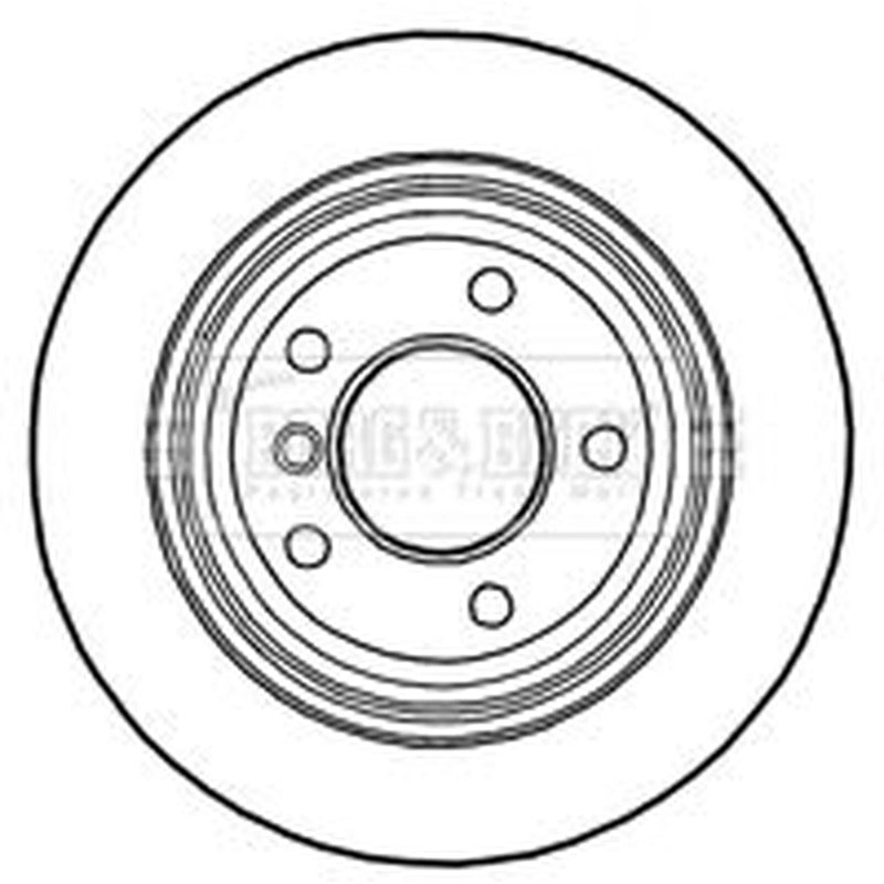 Borg & Beck Rear Brake Vented Discs & Pads fits BMW 1 2007-2013