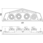 Hella Tail Light / Lamp P21W Left
