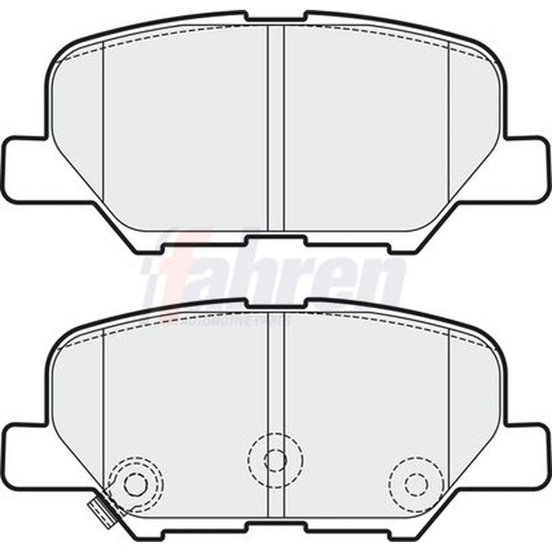Fahren Rear Brake Solid Discs & Pads fits Mazda 6 2012-2020 2.0 2.2 2.5