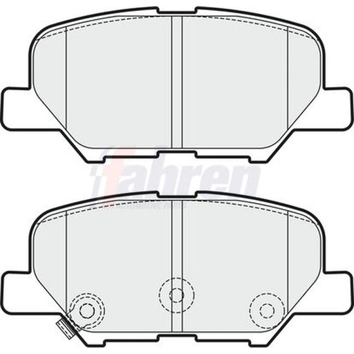 Fahren Rear Brake Solid Discs & Pads fits Mazda 6 2012-2020 2.0 2.2 2.5