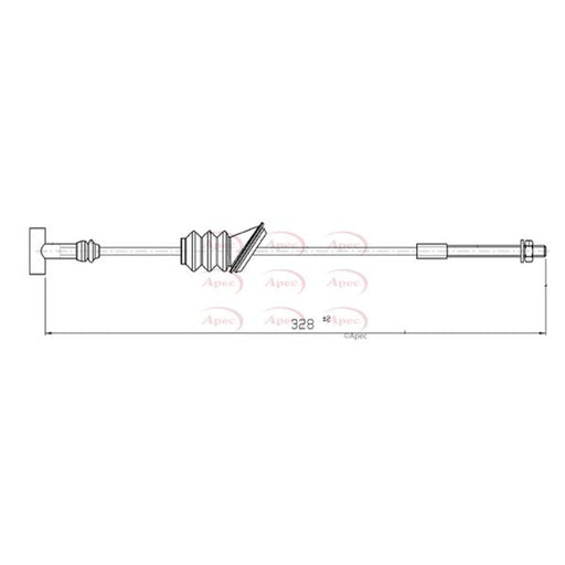 Apec Handbrake Cable Front CAB1672
