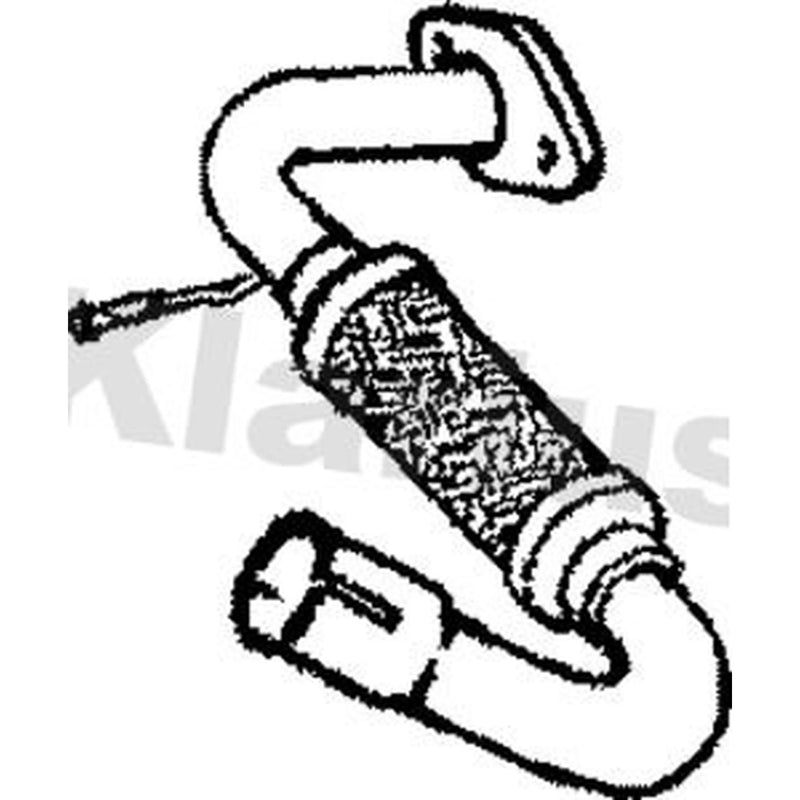 Klarius Exhaust Pipe OD fits Ford Transit 1994-2000 2.0