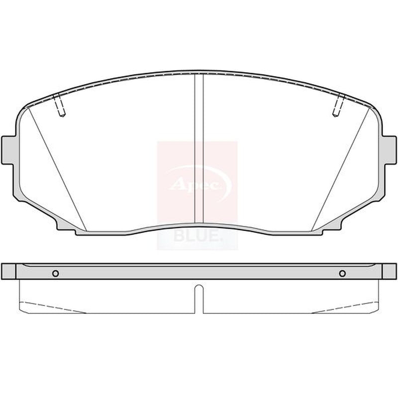 Apec Front & Rear Pads fits Mitsubishi Outlander III 2012-2022 2.0 2.4