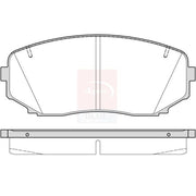 Apec Front & Rear Pads fits Mitsubishi Outlander III 2012-2022 2.0 2.4