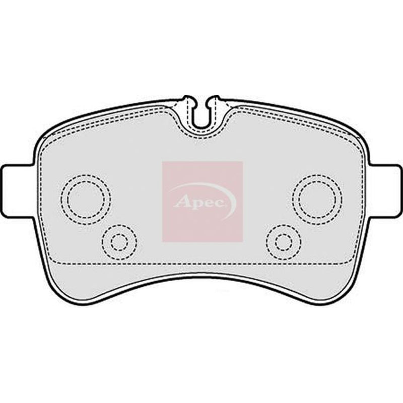 Apec Rear Brake Pad Set fits Iveco Daily IV 2006-2011