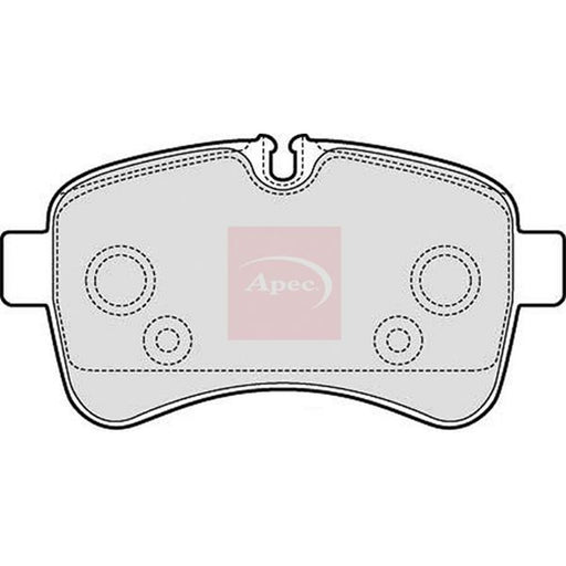 Apec Rear Brake Pad Set fits Iveco Daily IV 2006-2011