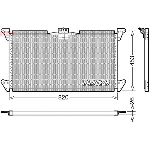Denso Air Conditioning Condenser fits Scania 4 - Series 1996-2008