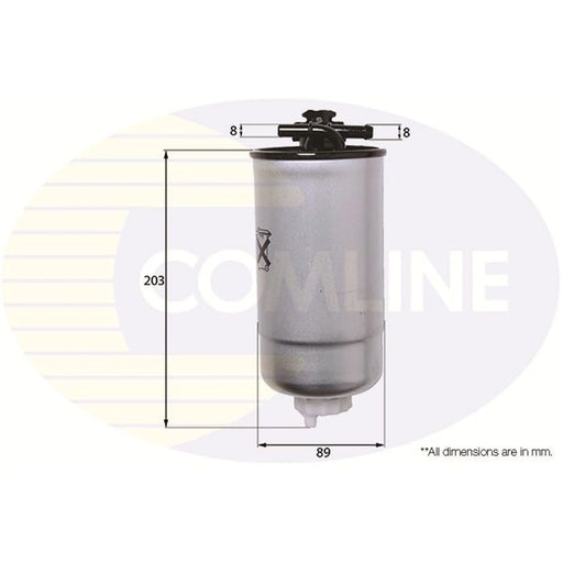 Comline Fuel Filter Element fits Seat Leon 1999-2006 1.9
