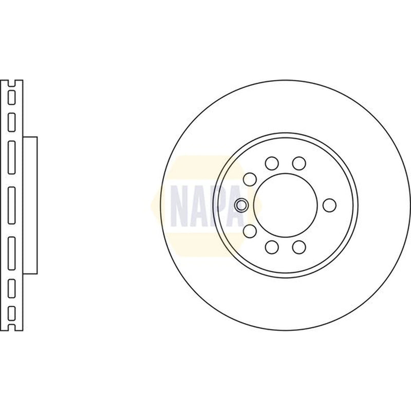 NAPA Front & Rear Brake Discs & Pads fits Opel Astra G 2001-2005 2.0