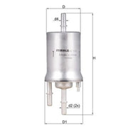Mahle Fuel Filter Element KL 572