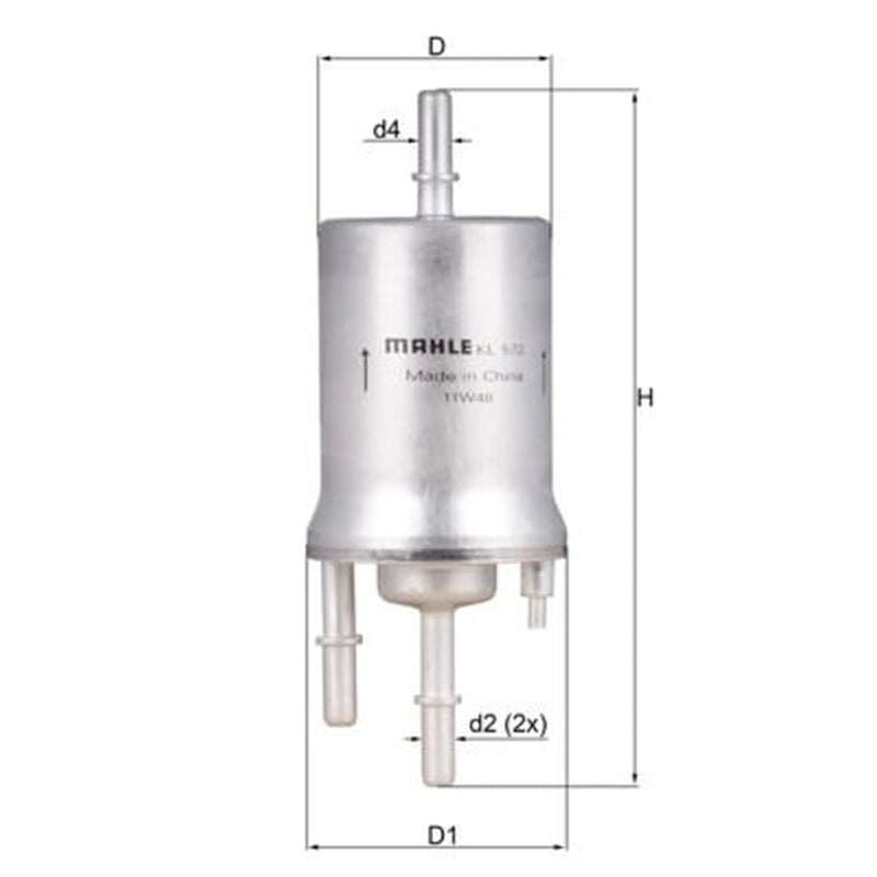 Mahle Fuel Filter Element KL 572