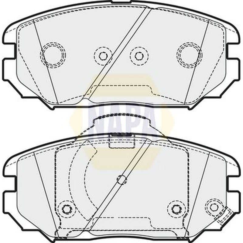 NAPA Front Brake Vented Discs & Pads fits Hyundai Tucson 2004-2012 2.0 2.7