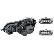 Hella Headlight Headlamp PY21W Right fits Mercedes-Benz E-Class 2002-2008