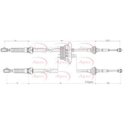 Apec Manual Transmission Cable Pull fits Citroën Dispatch I 1998-2006 1.9