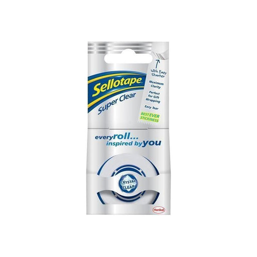 Sellotape Super Clear Sticky Tape - 1 Roll 18mm x 25m Sellotape - NN4 Online