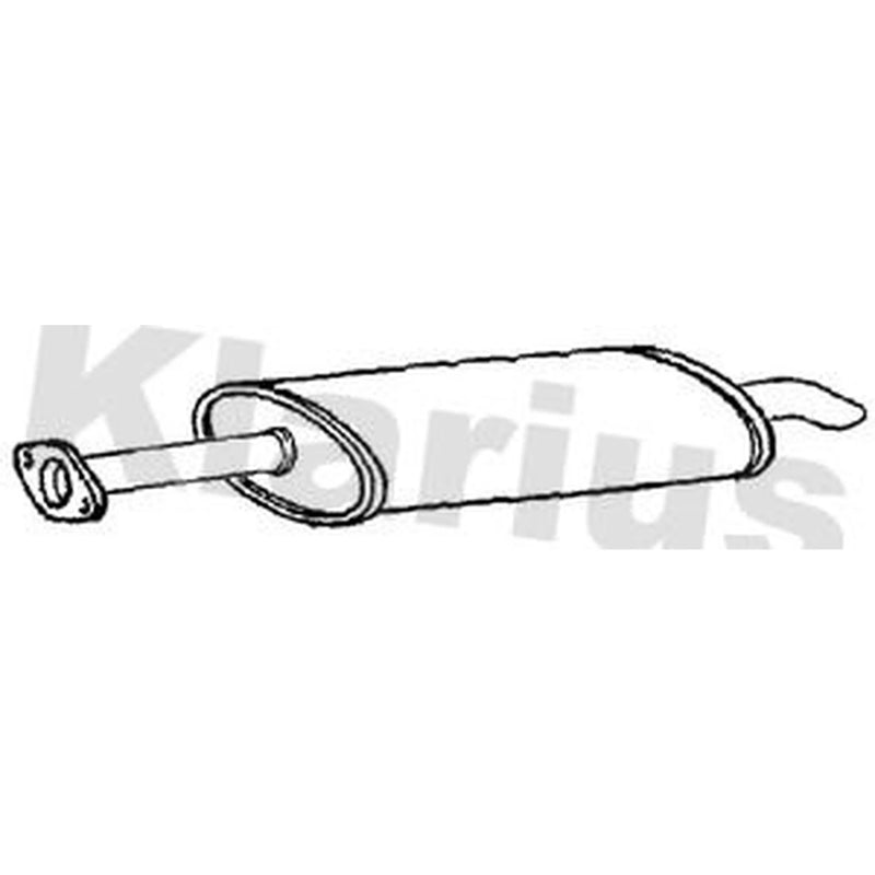 Klarius Box With Tail Pipe Rear fits Ford Ranger 2011 on 3.2