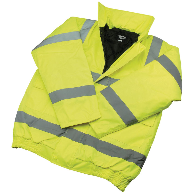 Draper High Visibility Bomber Jacket, Size XL 84726 Draper - Dynamic Drive