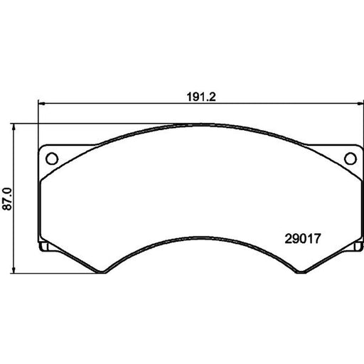 DON Front Brake Pad Set fits Avia D-Line 2001 on