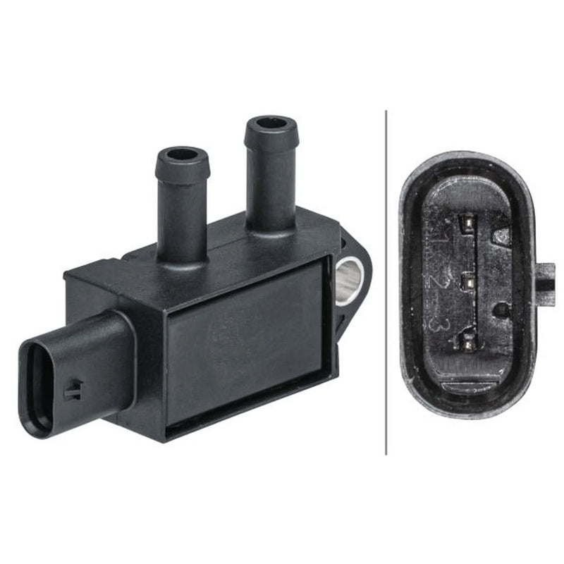 Hella Exhaust Pressure Sensor before soot particulate filter fits Audi A3