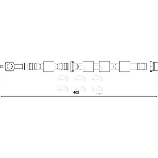 Apec Brake Hydraulic Hose Line Front Right fits Ford B-Max 2012-2017