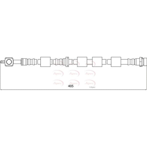 Apec Brake Hydraulic Hose Line Front Right HOS4144