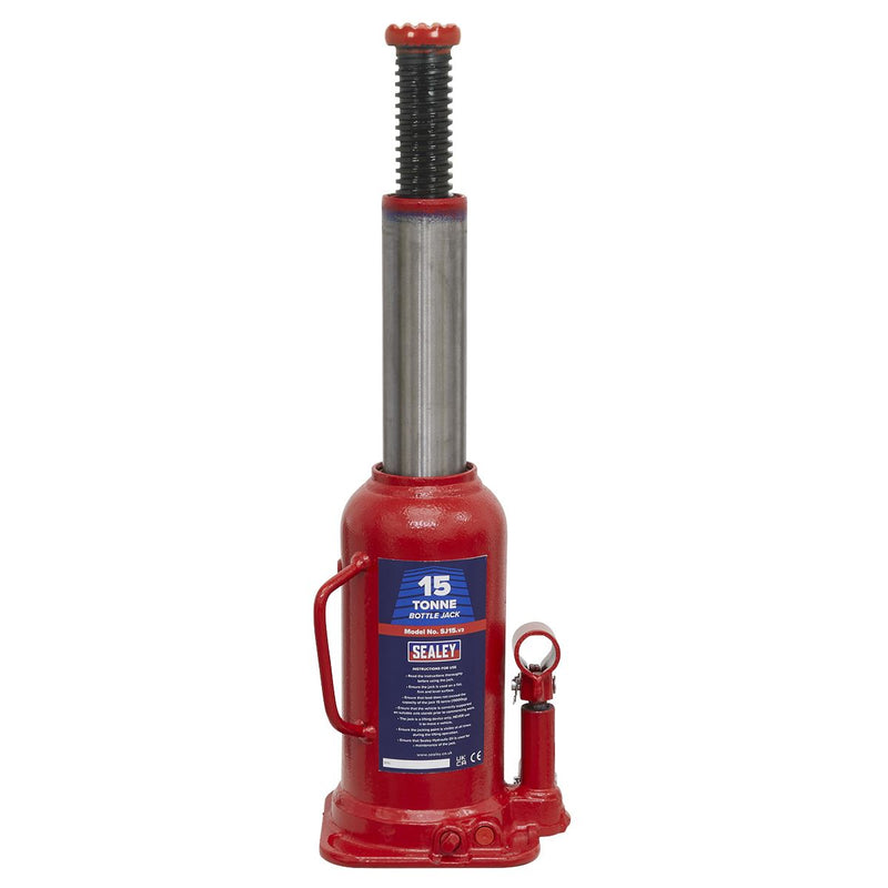 Sealey Bottle Jack 15 Tonne SJ15 Sealey - Dynamic Drive