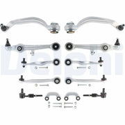 Delphi 12 x Control Arm Repair Kit Front fits Audi A6 C5 1997-2005