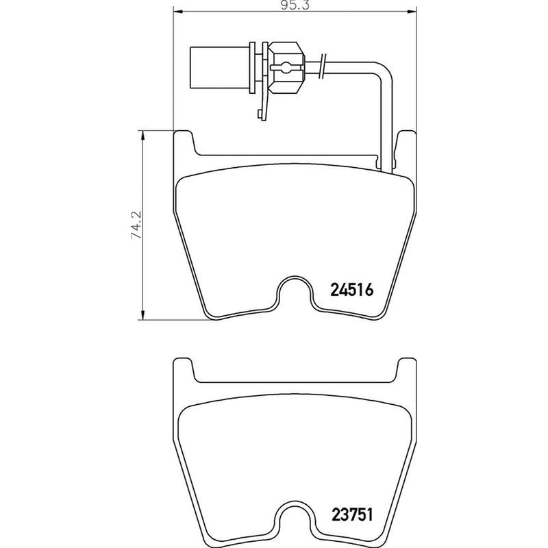 Brembo 8 x Front Brake Pad Set fits Audi A4 B8 2012-2015