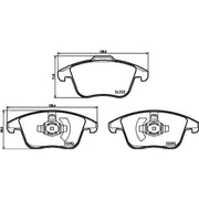 DON Front Brake Pad Set fits Ford Mondeo V 2014-2022 1.0 1.5 1.6 2.0 2.5