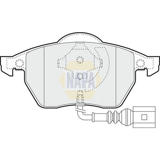 NAPA Front Brake Pad Set NBP1282