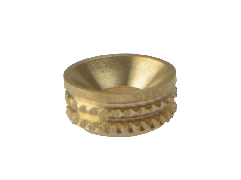 Forgefix Screw Cup Sockets Solid Brass Polished No. 8 Bag 100 ForgeFix - Dynamic Drive