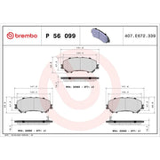 Brembo Front & Rear Brake Discs & Pads fits Nissan X-Trail III 2013-2014 2.0 2.5
