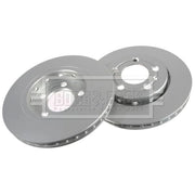 Borg & Beck Front Vented & Rear Vented Brake Discs & Pads fits VW Golf 1999-2006