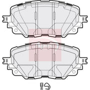 Apec Front Brake Pad Set fits Fiat 124 Spider 2016 on 1.4