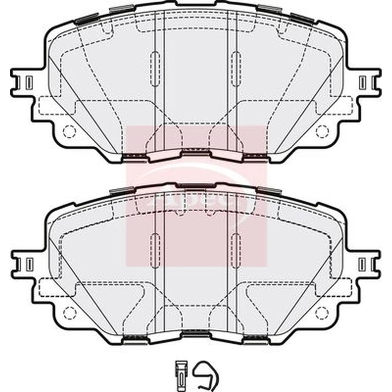 Apec Front Brake Pad Set PAD2141