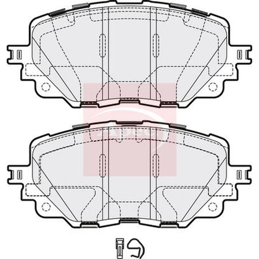 Apec Front Brake Pad Set PAD2141