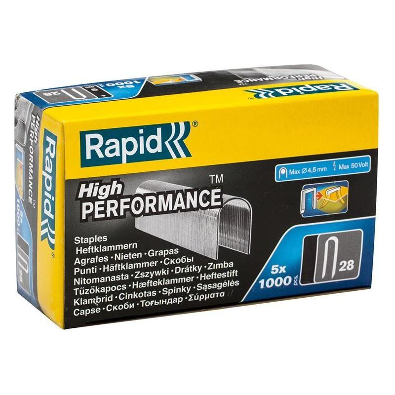 Rapid 28/10 10mm DP x 5m Galvanised Staples (Box 1000 x 5) Rapid - NN4 Online
